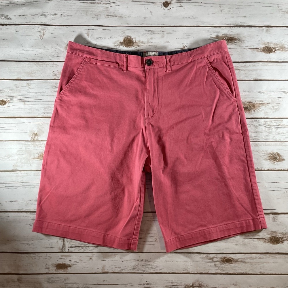 Jachs Men's Chino Shorts Size‎ 38 Coral Preppy Coastal Casual